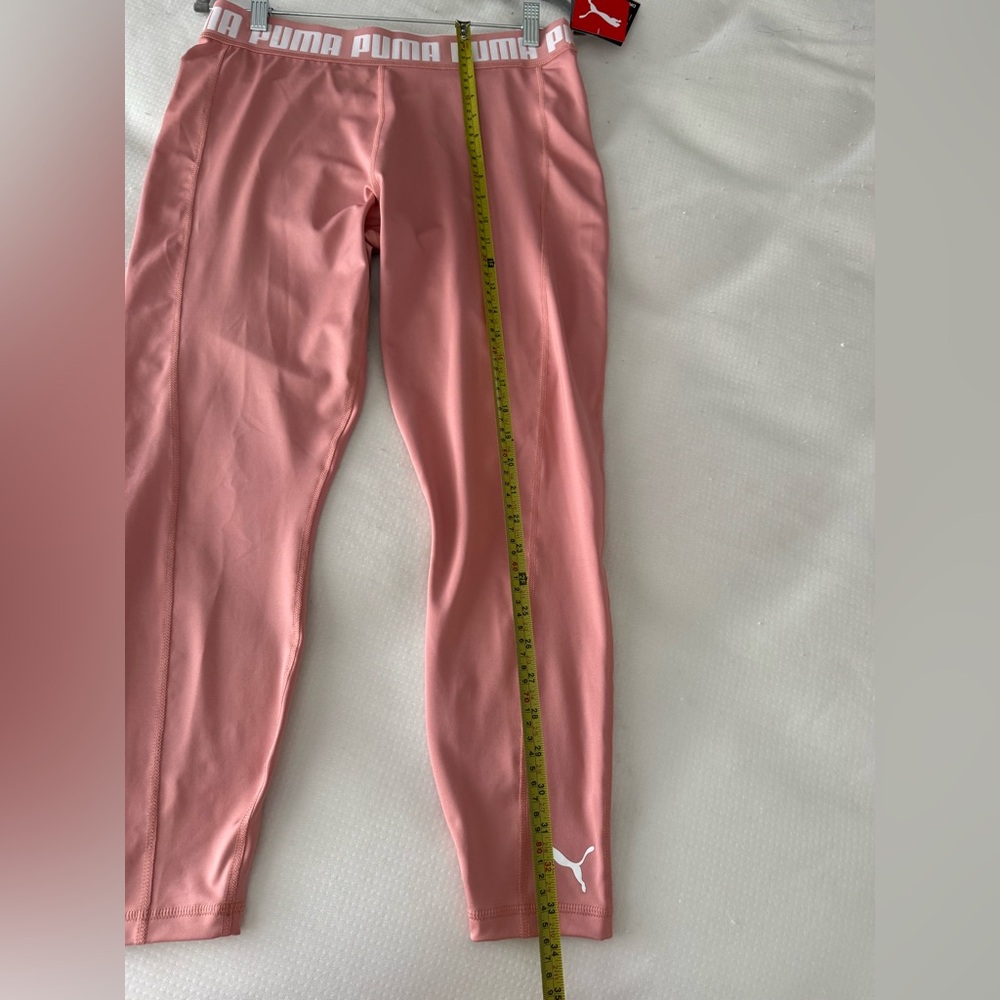 PUMA Train Strong High Waisted Leggings Pink DryCell Athletic Workout Pants Sz L - Picture 12 of 14